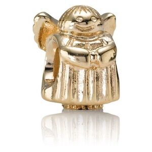 Pandora Angel of Hope Charm 14K Yellow Gold. Like New!